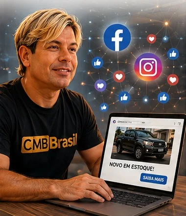 Paulo começando a divulgar veículos pelas redes sociais